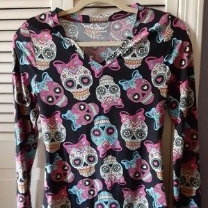 No Boundaries Sugar Skull Top